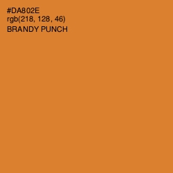 #DA802E - Brandy Punch Color Image